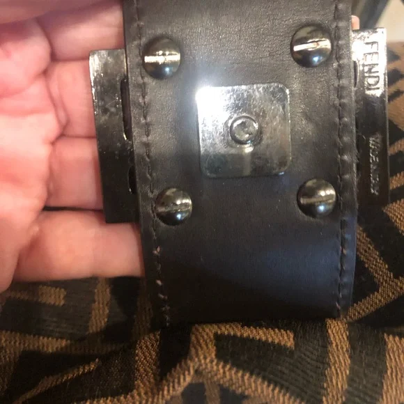 FENDI VINTAGE ZUCCA MAMA BAG FF large brown from my personal collection. - Picture 11 of 11